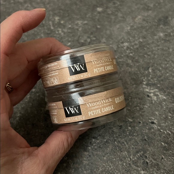 Woodwick petite golden milk candles lot new - Picture 4 of 4